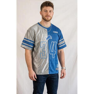 Detroit Lions Half practice/Half on-field Jersey Mens Sz M - NFL